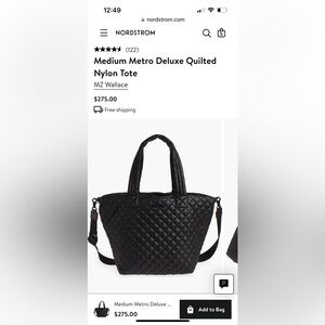 MZ Wallace Medium metro tote lightly used